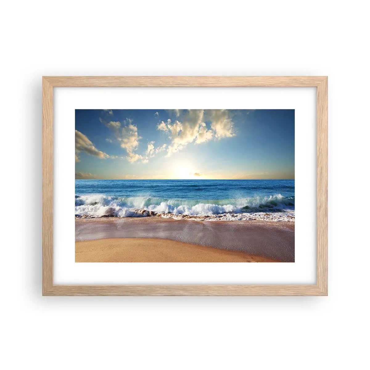 Plagát v ráme zo svetlého duba - Pohyb a nehybnosť zároveň - 40x30 cm