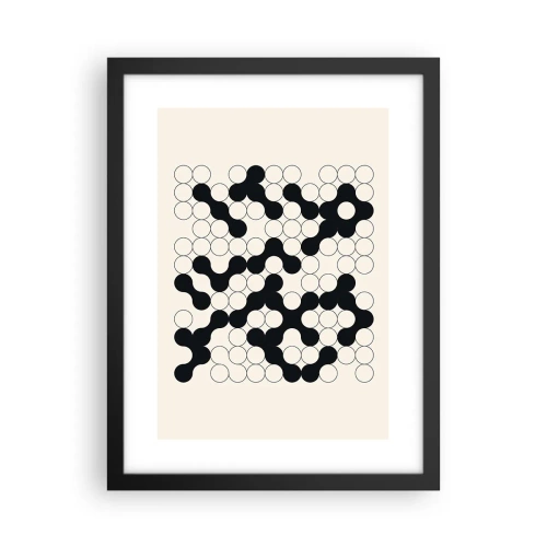 Plagát v čiernom ráme - Čínska hra – variácia - 30x40 cm