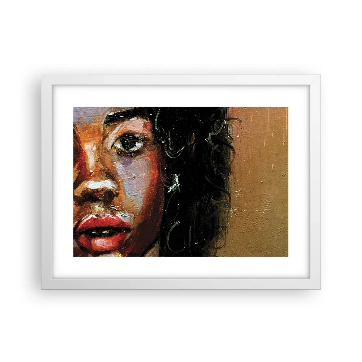 Plagát v bielom ráme - Čierna a jas - 40x30 cm