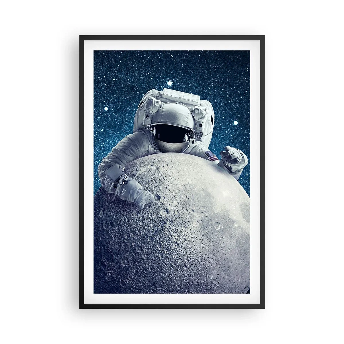 Plagát v čiernom ráme - Vesmírny vtipkár - 61x91 cm