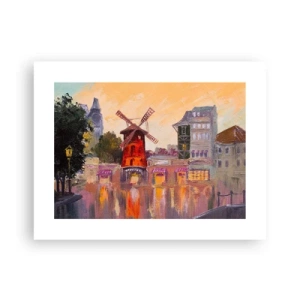 Plagát - Parížske ikony – Moulin Rouge - 40x30 cm
