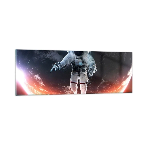 Obraz na skle - Môžem zostať ešte chvíľku? - 90x30 cm