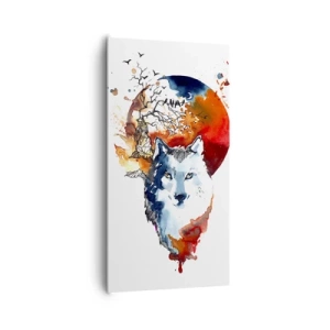 Obraz na plátne - Nosom na skle - 65x120 cm