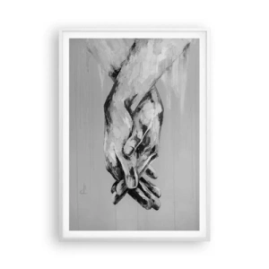 Plagát v bielom ráme - Začiatok… - 70x100 cm