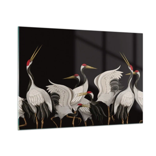 Obraz na skle - Vtáčie záležitosti - 100x70 cm