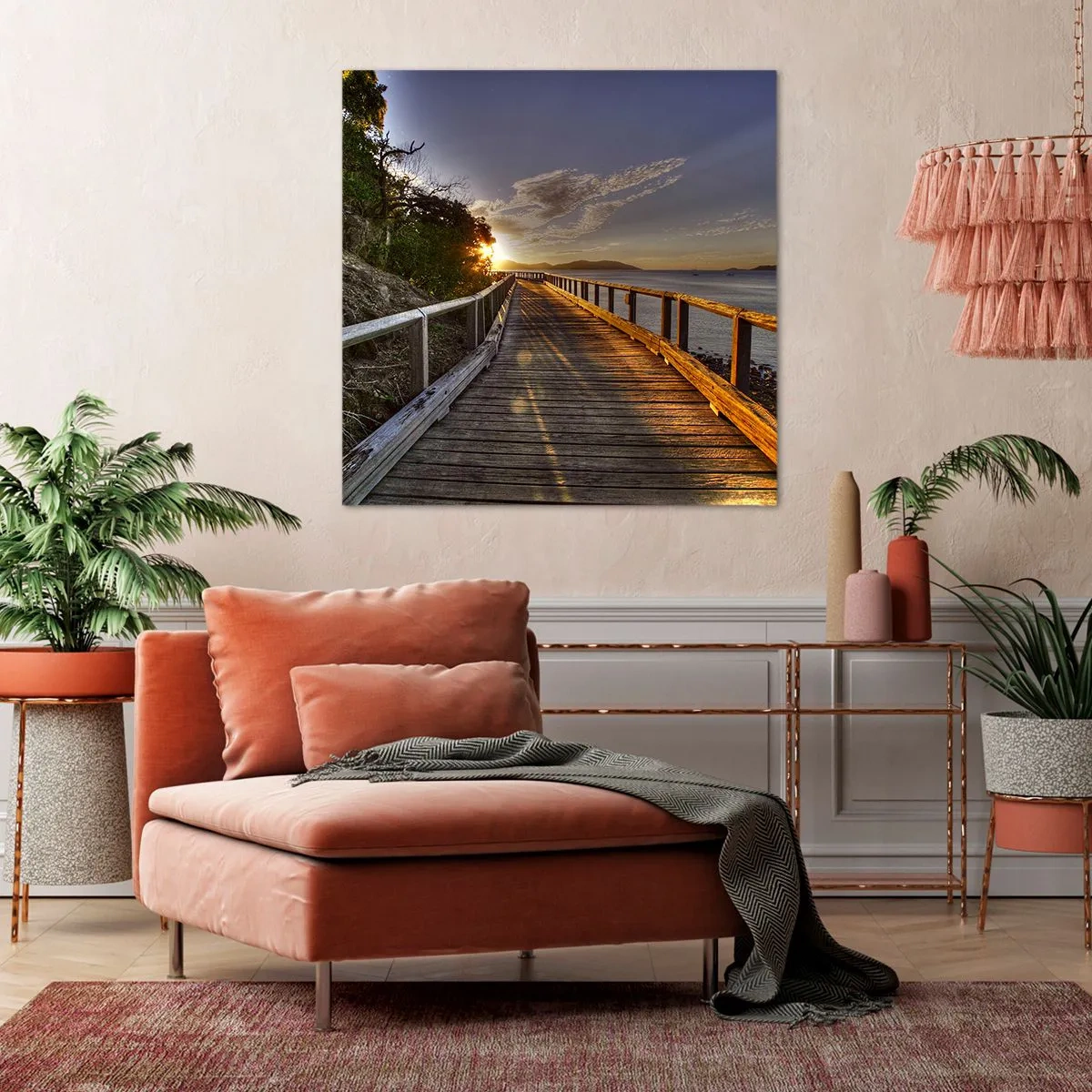 Obraz na plátne - Ísť, stále ísť smerom k slnku - 70x70 cm