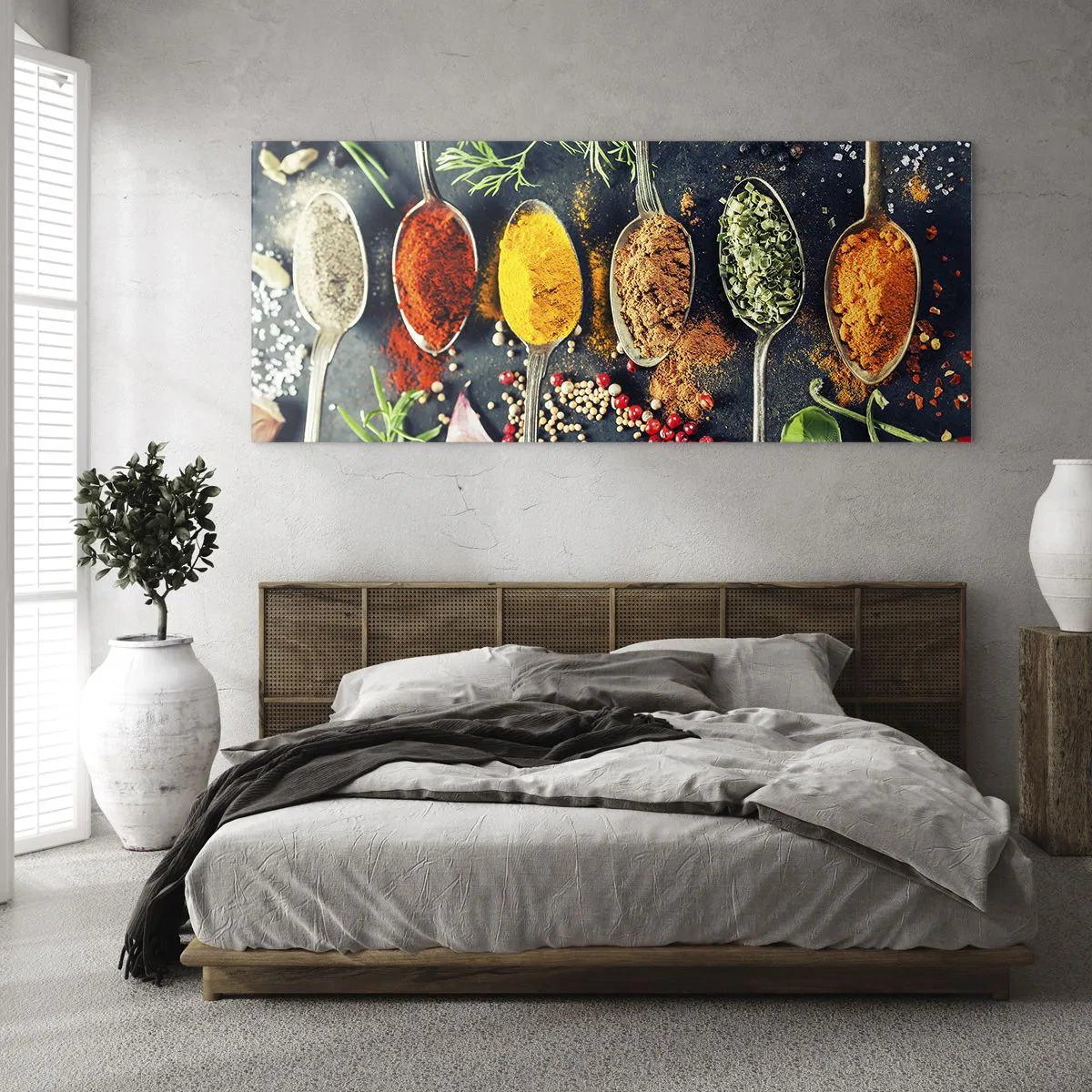 Obraz na skle - Kulinárska mágia - 100x40 cm