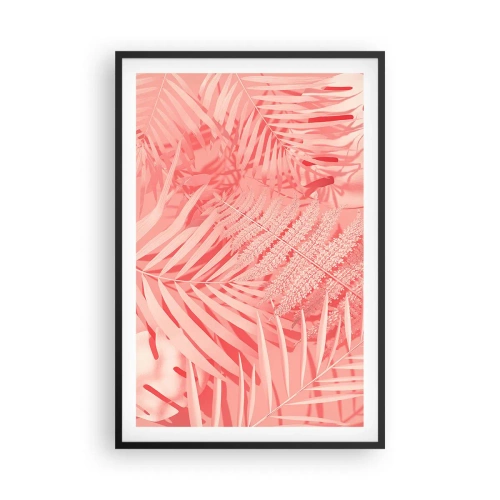Plagát v čiernom ráme - Ružový koncept - 61x91 cm