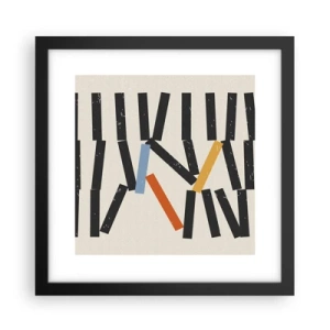 Plagát v čiernom ráme - Domino – kompozícia - 30x30 cm