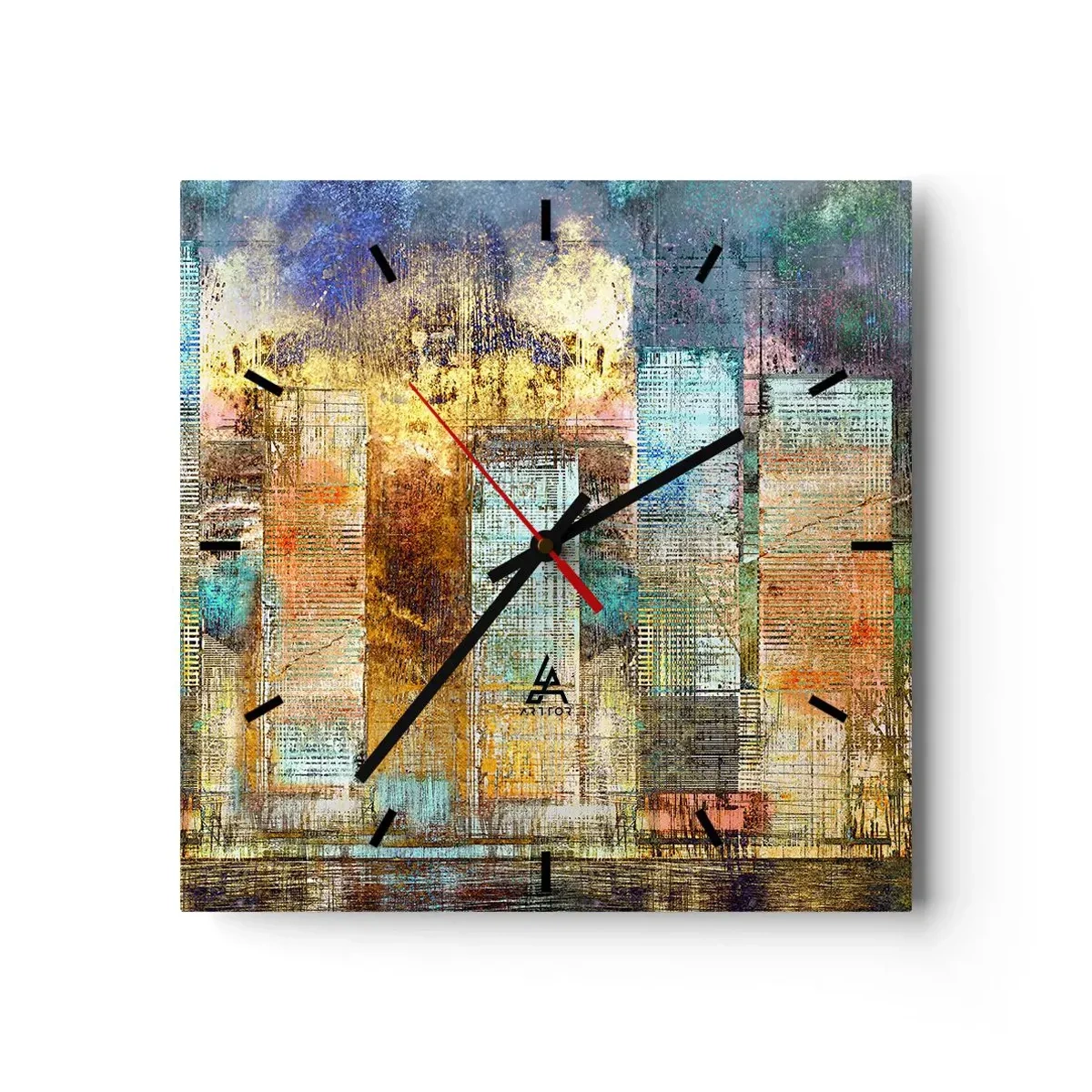 Nástenné hodiny - Slnečná metropola - 30x30 cm