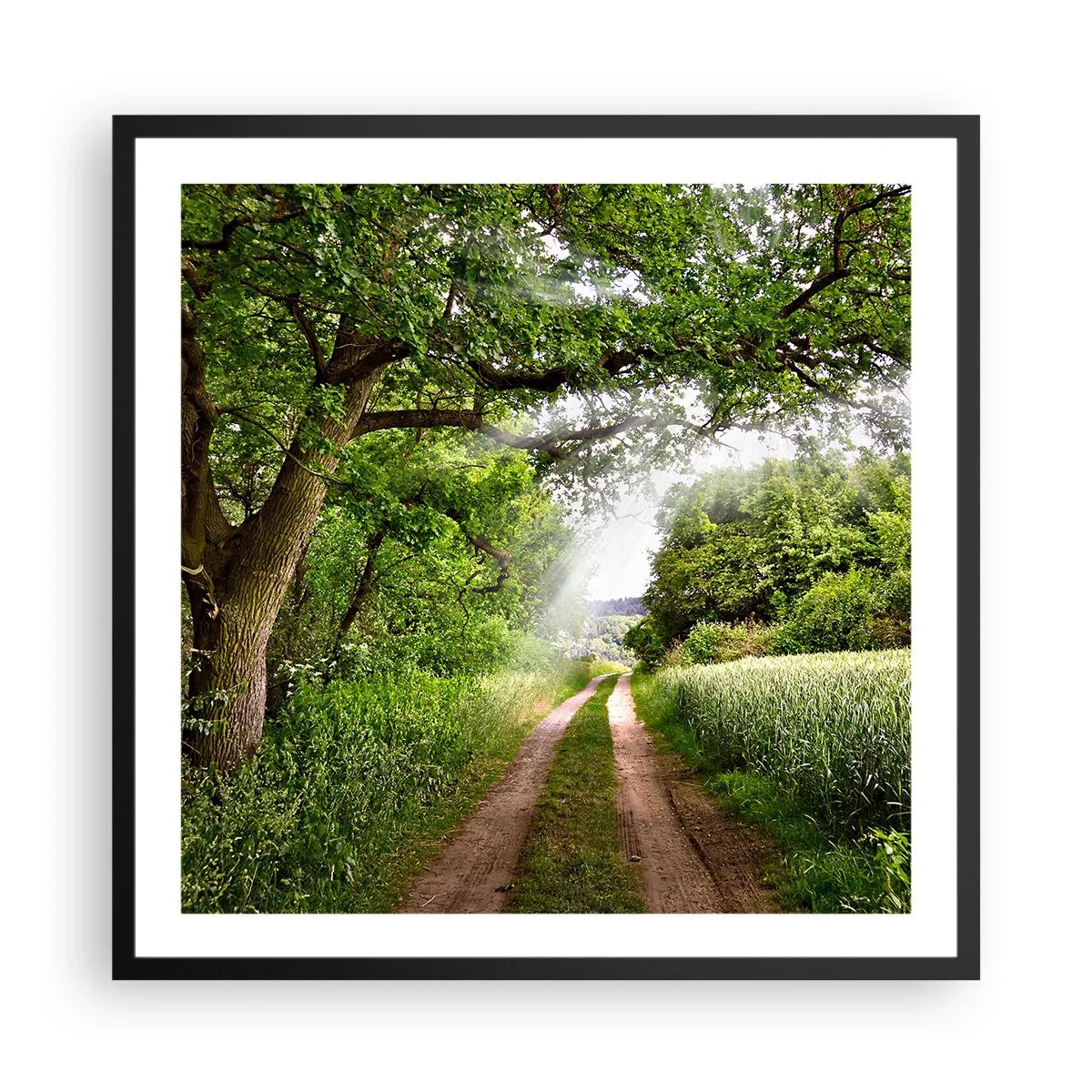 Plagát v čiernom ráme - Et in Arcadia ego - 60x60 cm