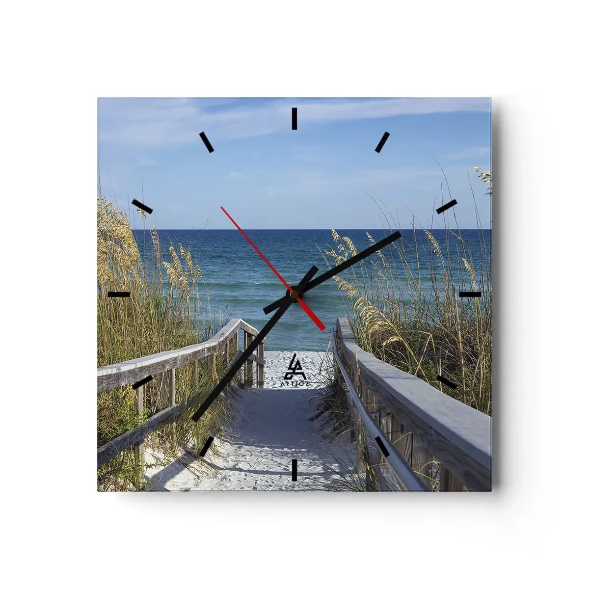 Nástenné hodiny - Na slnku, vo vetre - 40x40 cm