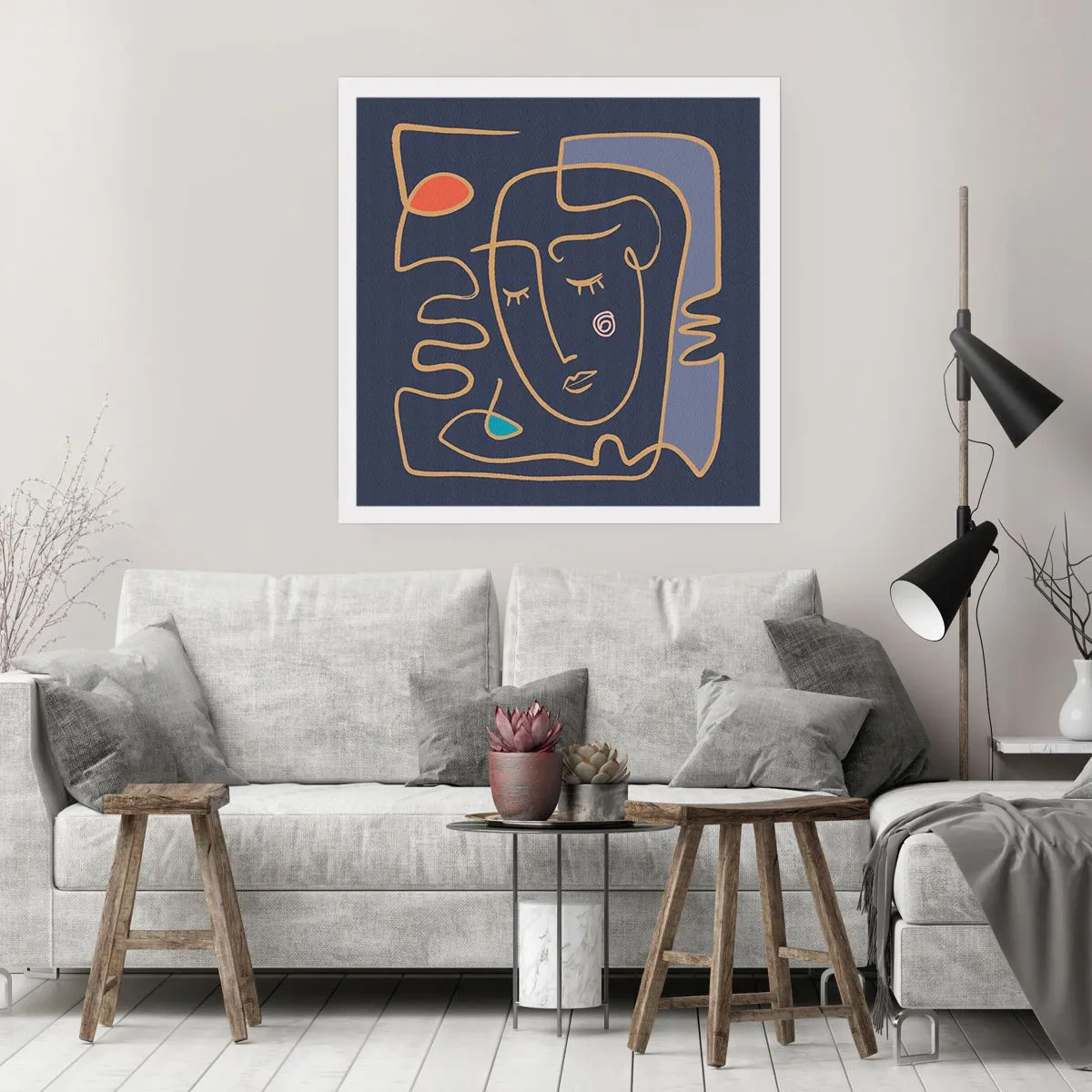 Plagát - V zádumčivosti - 60x60 cm