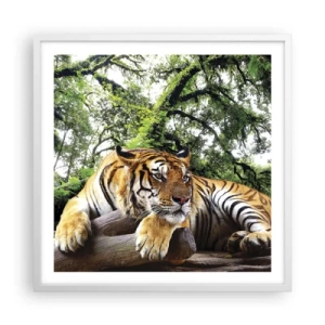 Plagát v bielom ráme - S úctou - 60x60 cm