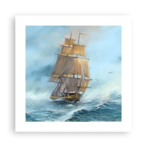 Plagát - Bežiaci po vlnách - 40x40 cm