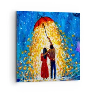 Obraz na plátne - Mágia daždivého večera? - 70x70 cm