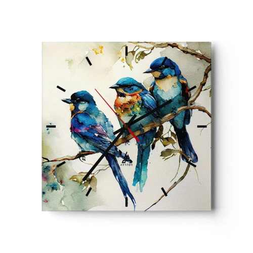 Nástenné hodiny - Urazil sa? - 40x40 cm