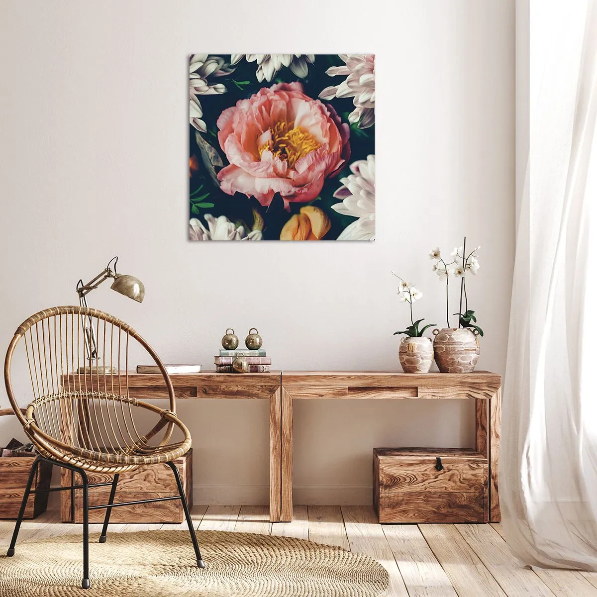 Obraz na plátne - S barokovým prepychom - 70x70 cm