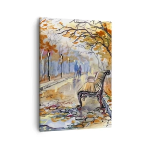 Obraz na plátne - Spoločne putovať jeseňou - 50x70 cm