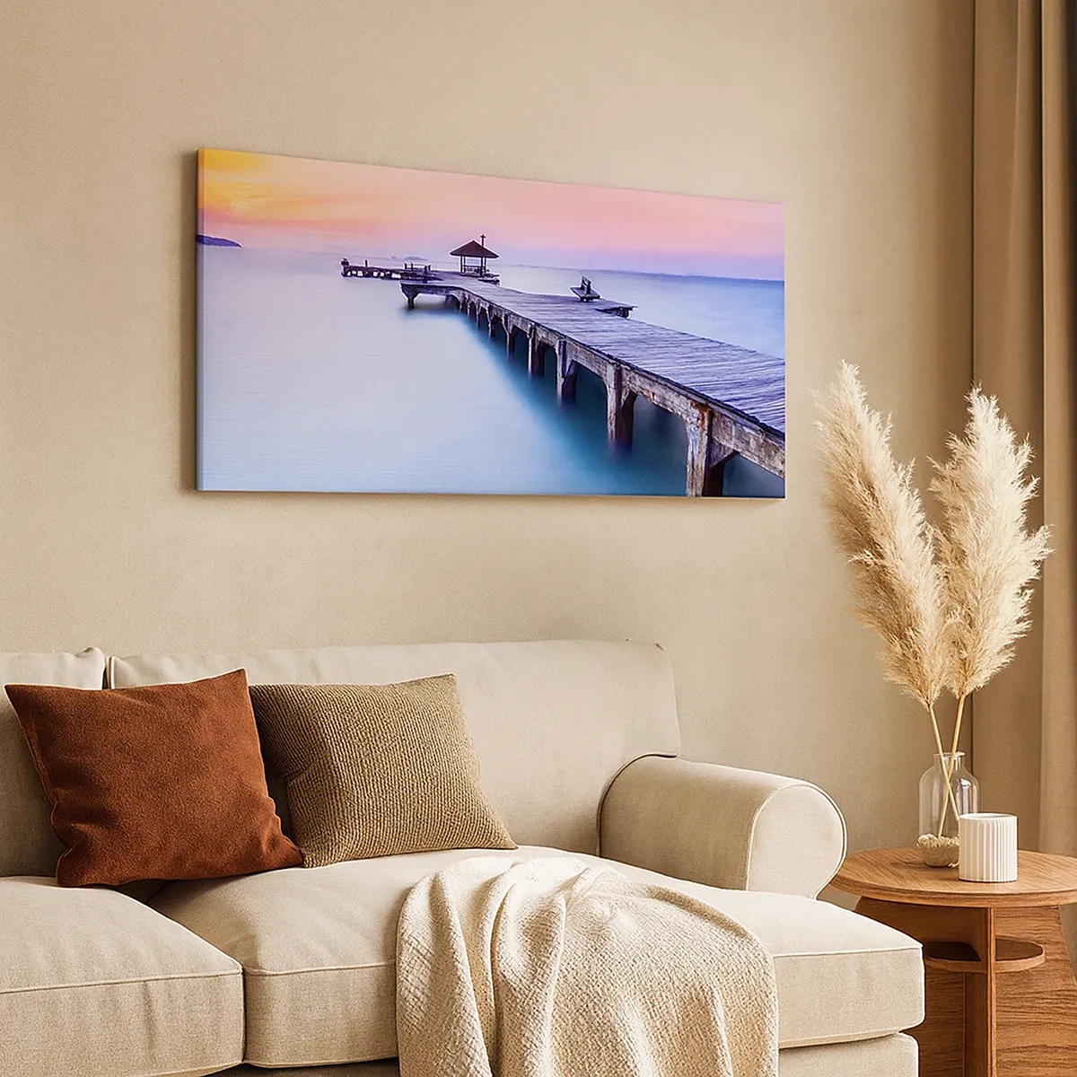 Obraz na plátne - More pokoja až po horizont - 30x30 cm