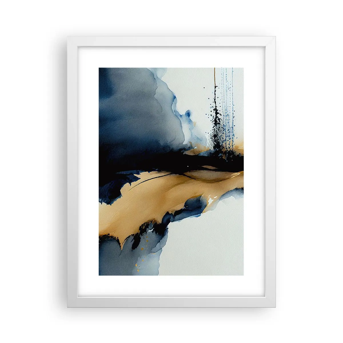 Plagát v bielom ráme - Za závojom - 30x40 cm