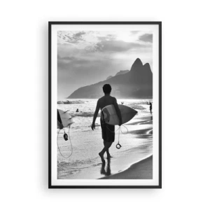 Plagát v čiernom ráme - Samba na jednu vlnu - 61x91 cm