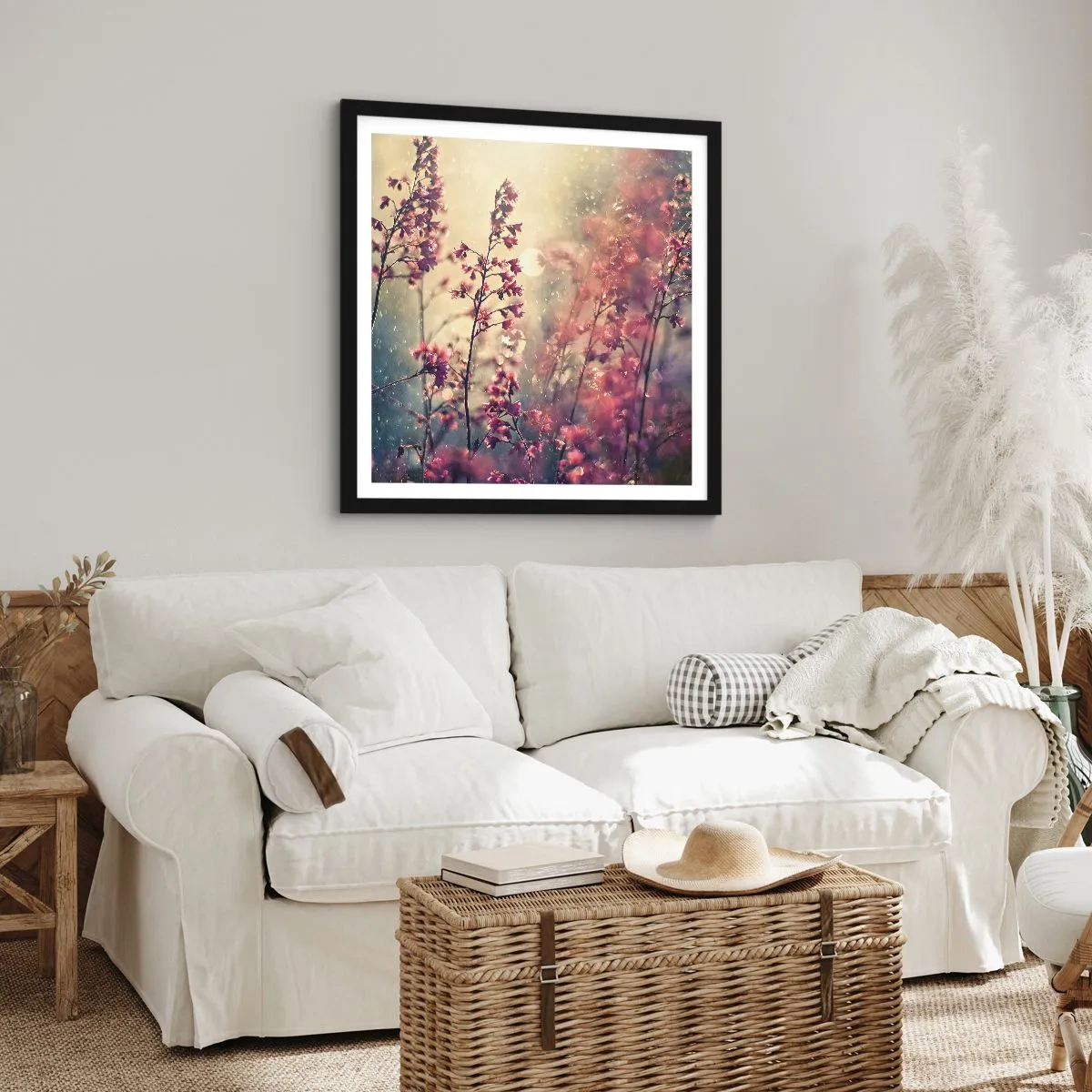 Plagát v čiernom ráme - Tajná záhrada - 60x60 cm