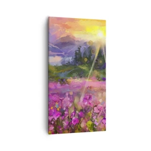 Obraz na plátne - V údolí v starostlivosti slnka - 55x100 cm