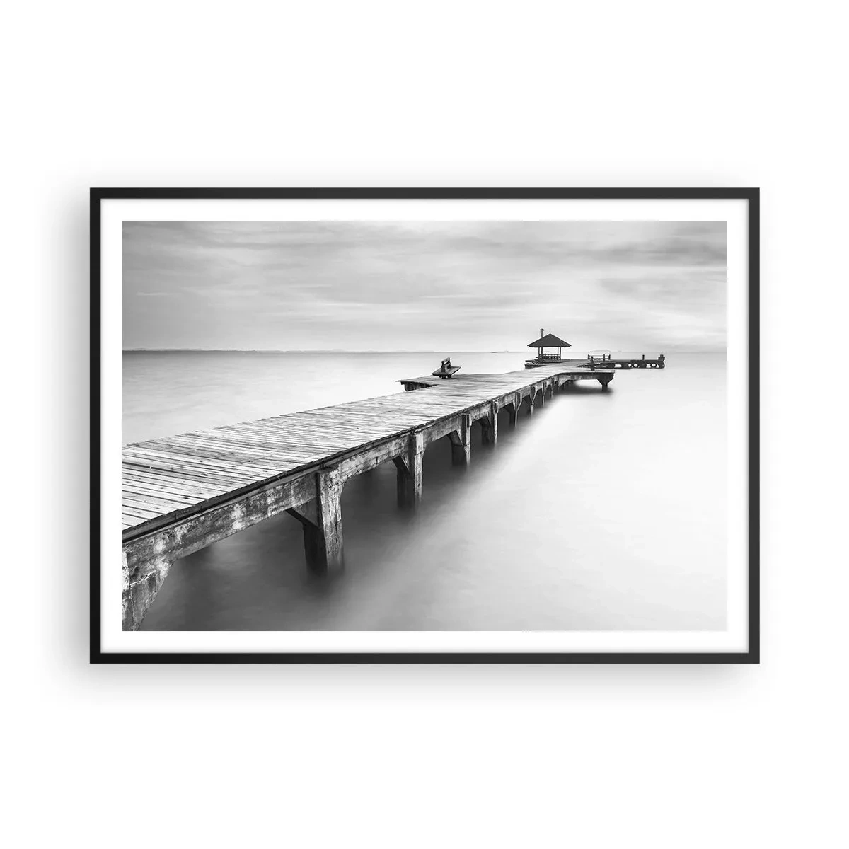 Plagát v čiernom ráme - Ďaleko od nás - 100x70 cm