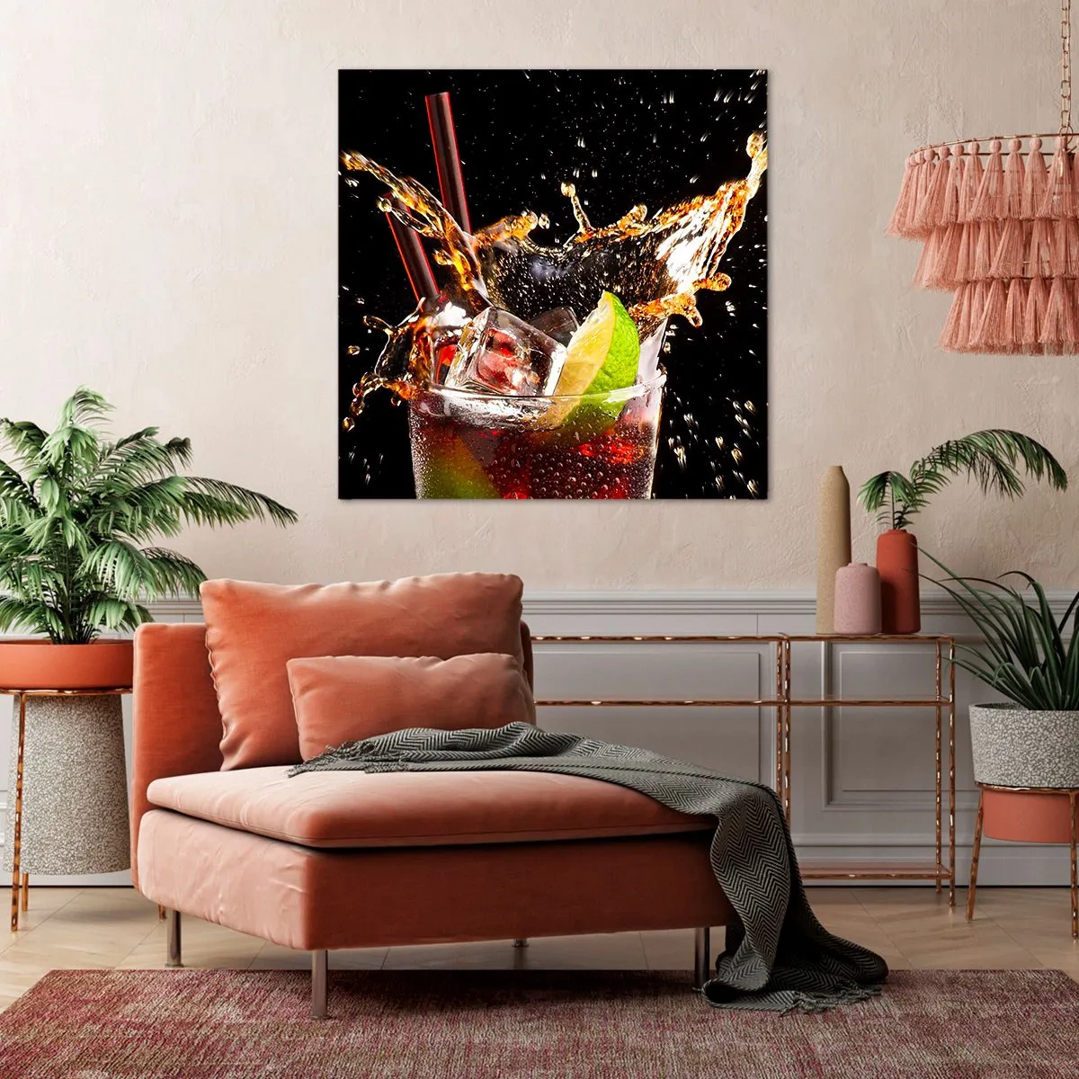 Obraz na plátne - Radosť a energia farieb - 40x40 cm
