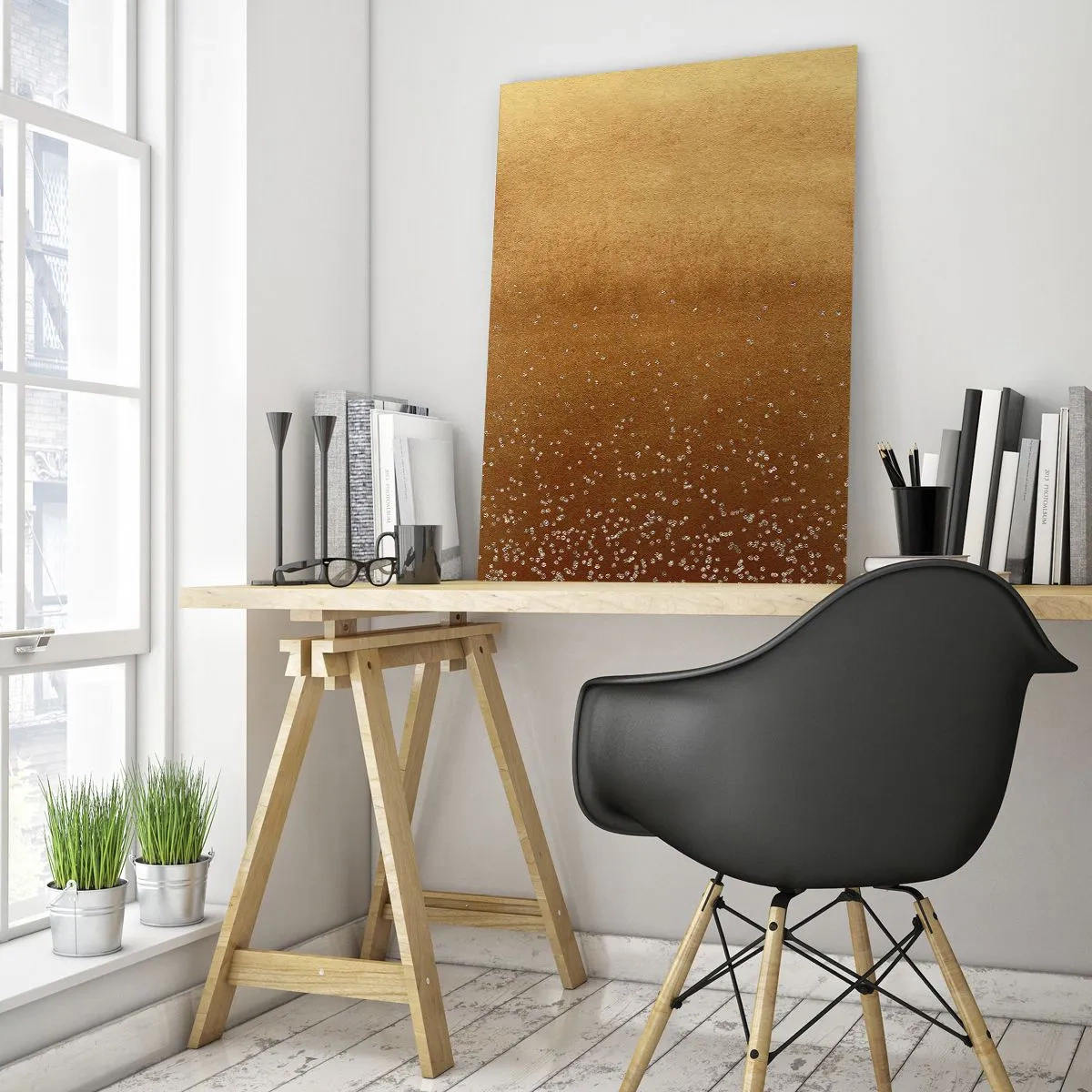 Obraz na skle - Zrodenie svetla - 50x70 cm