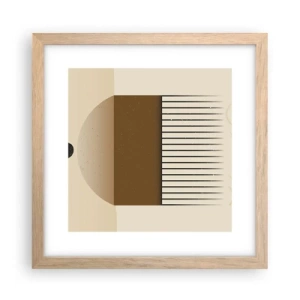 Plagát v ráme zo svetlého duba - Rôzne stavy - 30x30 cm