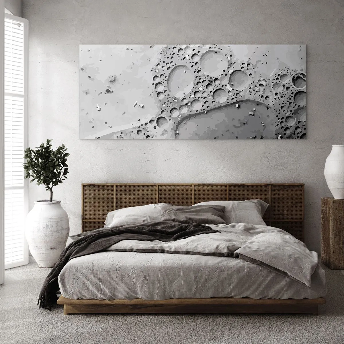 Obraz na skle - Stopa po spenenom - 140x50 cm
