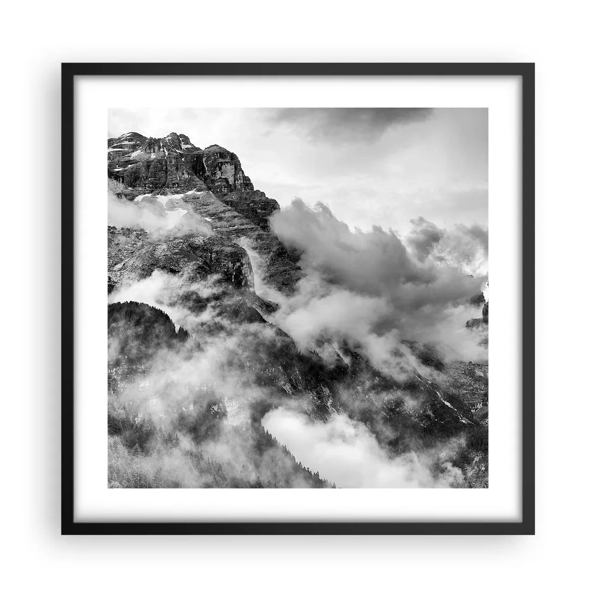 Plagát v čiernom ráme - Krásne a kruté - 50x50 cm