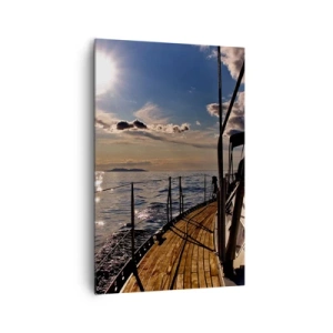 Obraz na plátne - Plavba smerom k slnku - 80x120 cm