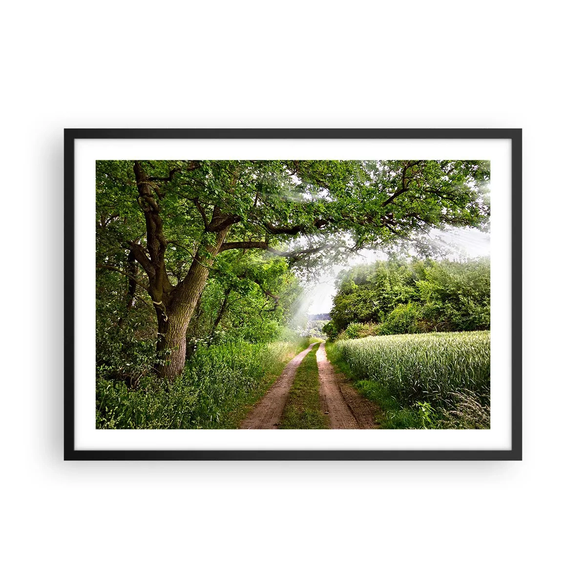 Plagát v čiernom ráme - Et in Arcadia ego - 70x50 cm