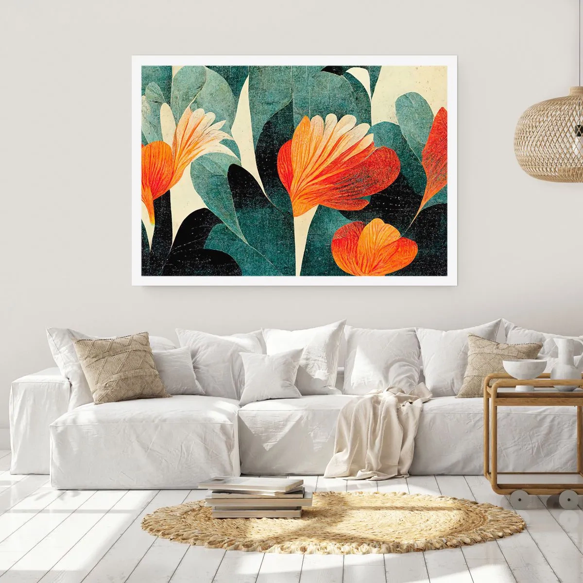 Plagát - Tropické horúco a chlad zelene - 91x61 cm