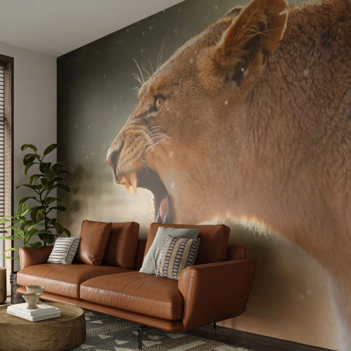 Fototapeta na mieru Premium Sand - Snaž sa nepočúvať - Zvieratá, Lev, Afriky