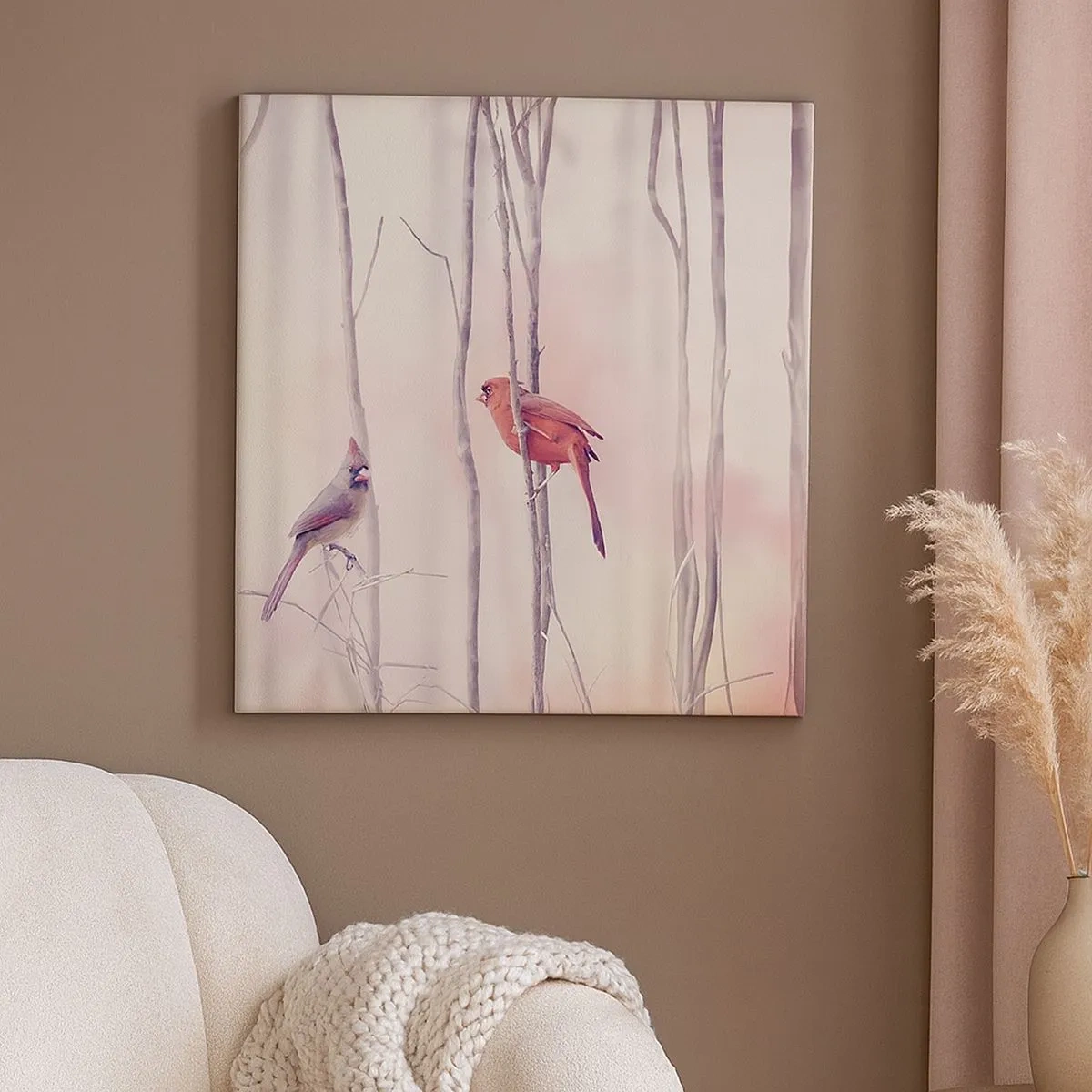 Obraz na plátne - Príbeh ružového lesa - 30x30 cm