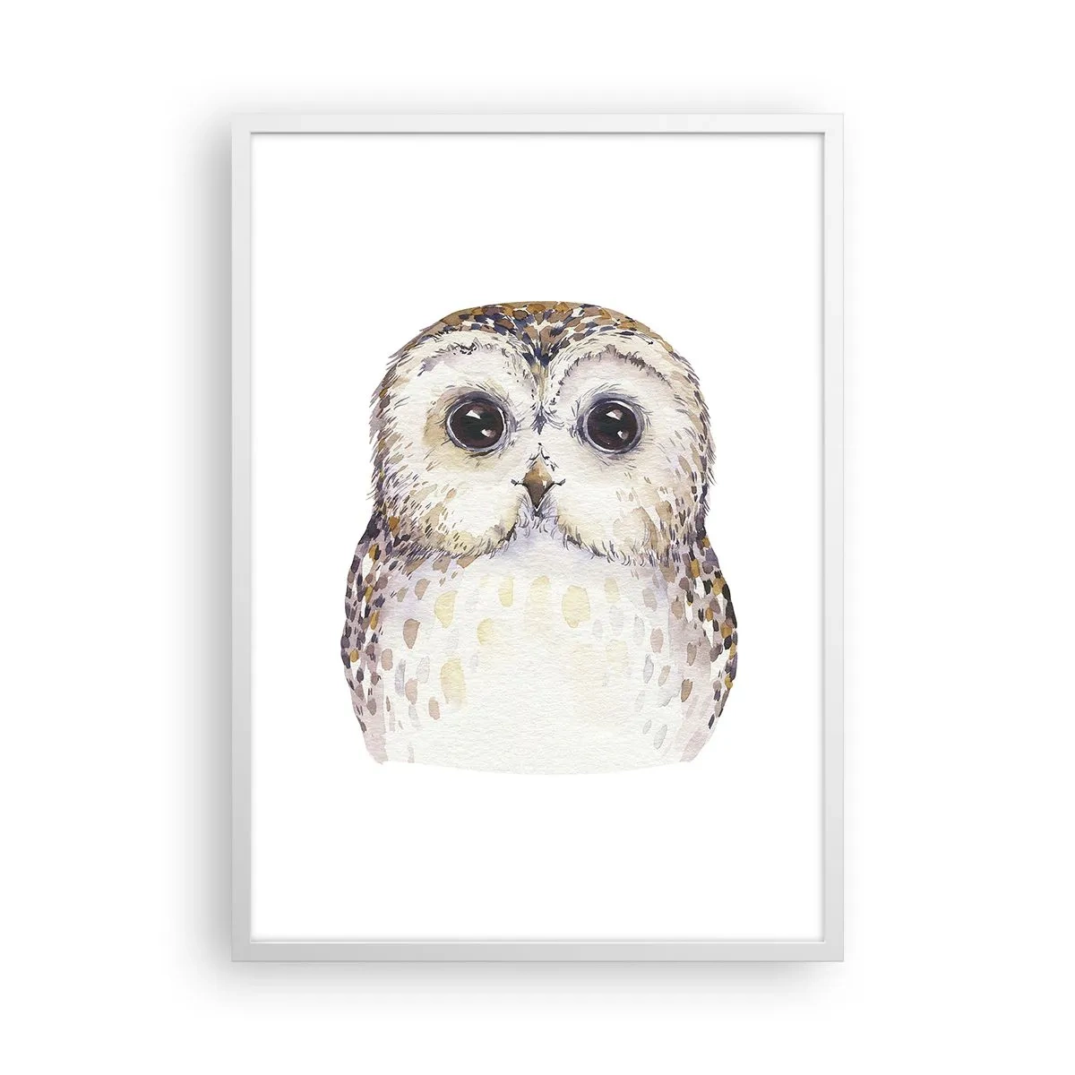 Plagát v bielom ráme - Pozri sa mi do očí - 50x70 cm