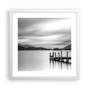 Plagát v bielom ráme - Jemnosť a sila - 40x40 cm