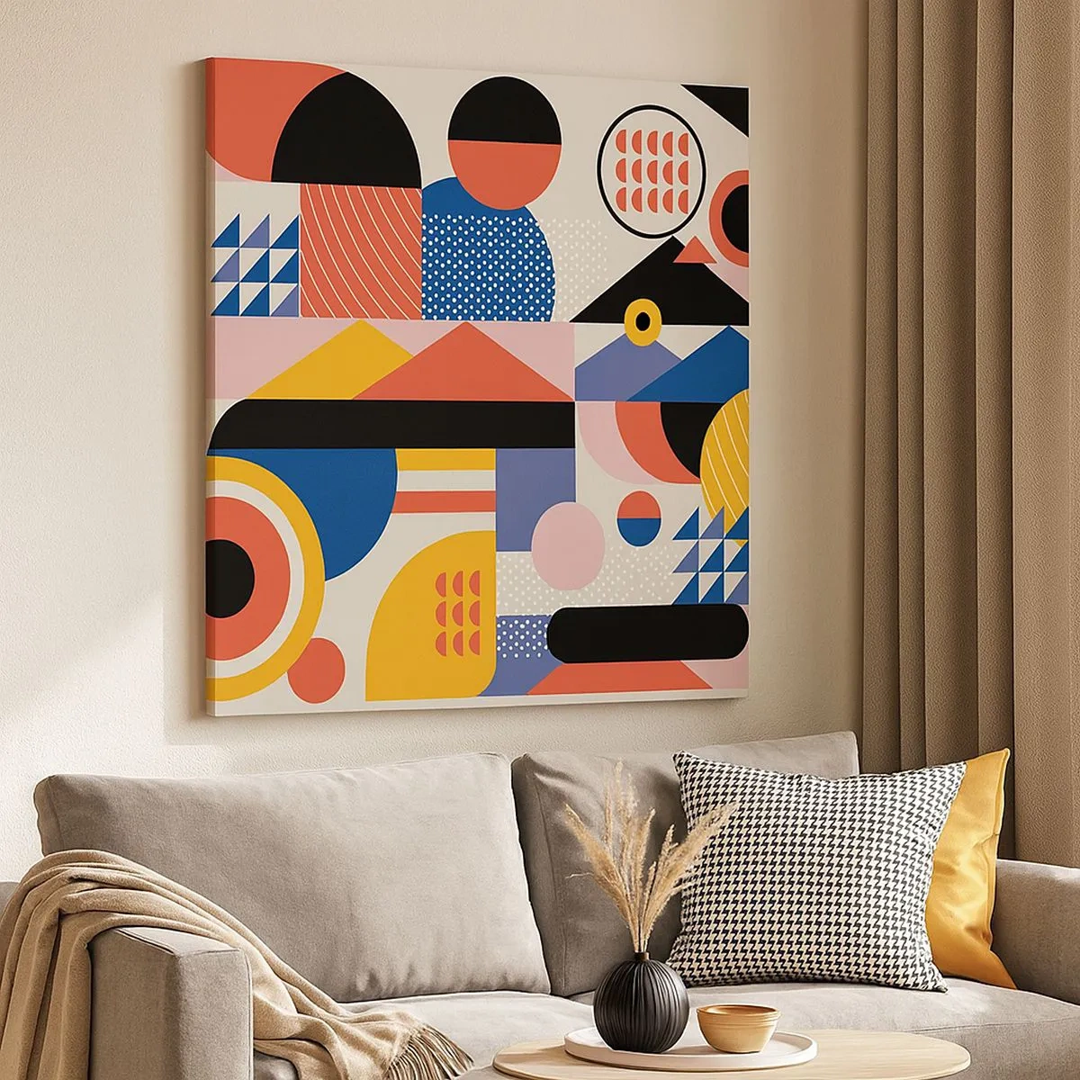 Obraz na plátne - Kompozícia: poďme sa hrať - 30x30 cm