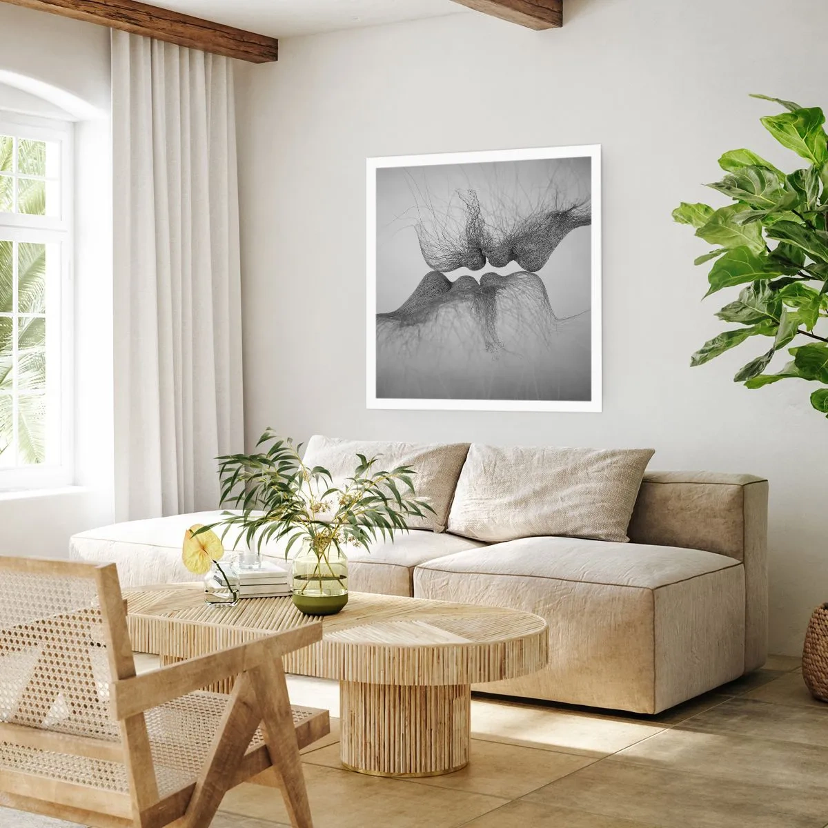 Plagát - Bozk vetra - 40x40 cm