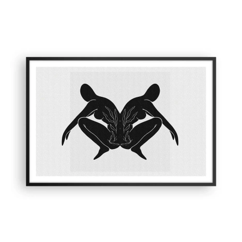 Plagát v čiernom ráme - Spoločná duša - 91x61 cm