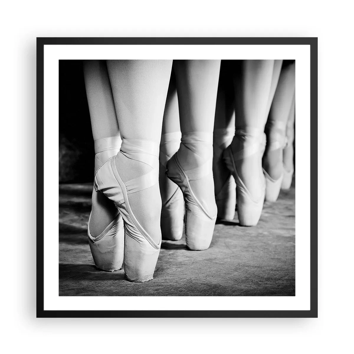 Plagát v čiernom ráme - Spoločne, ľahko - 60x60 cm