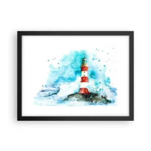 Plagát v čiernom ráme - Jednota živlov - 40x30 cm