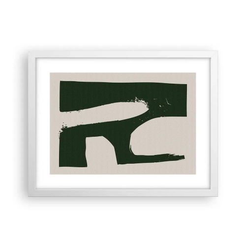 Plagát v bielom ráme - Zálivy v bielom - 40x30 cm