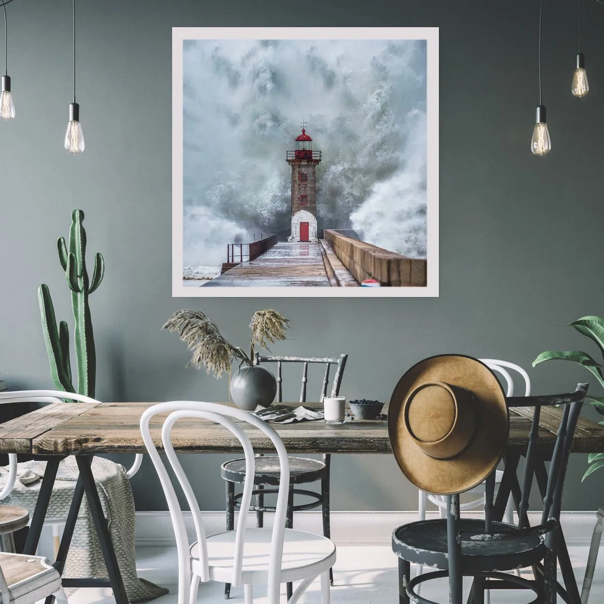 Plagát - Hukot vody, šum vetra - 60x60 cm