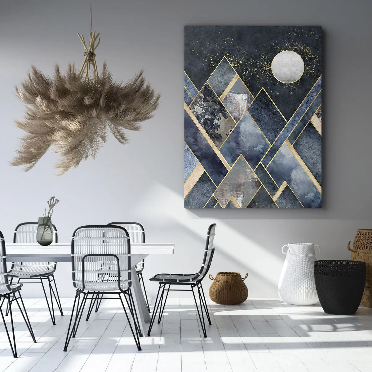 Obraz na plátne - Geometrická krajina - 80x120 cm