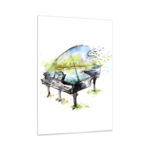 Obraz na skle - Zakliate v hudbe - 50x70 cm